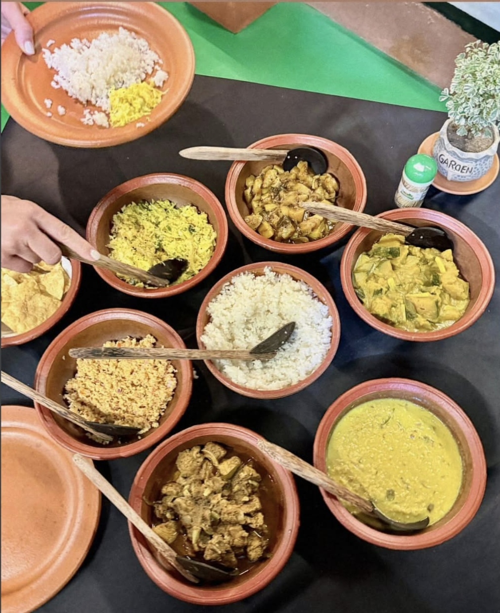 Sri Lankan cooking class photo moment